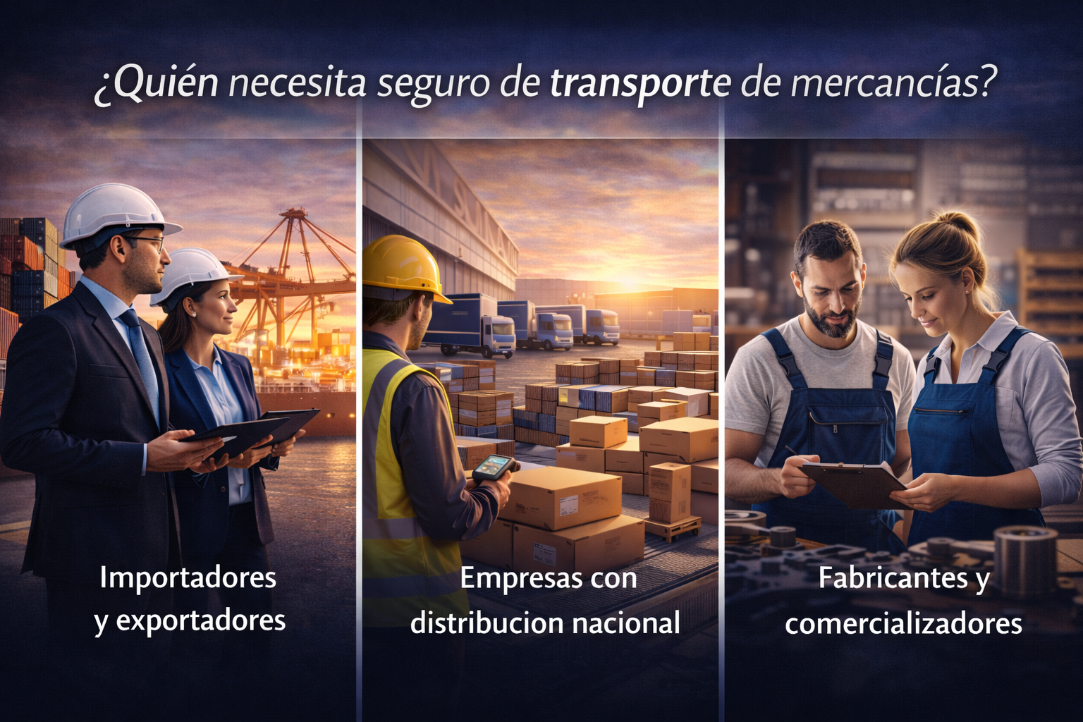 ¿Quién necesita seguro de transporte de mercancías?
